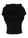 Rick Owens Shroud Top In Black