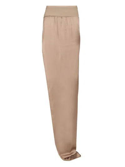 Rick Owens Side Slit Long Skirt