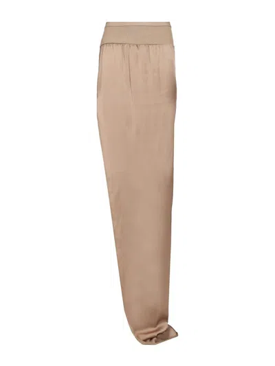 RICK OWENS SIDE SLIT LONG SKIRT