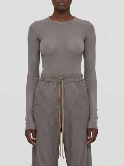 Rick Owens Sweater Woman Color Grey In Gray