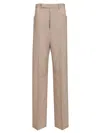 Rick Owens Silk Charmeuse Trousers Jackets Beige In Neutral