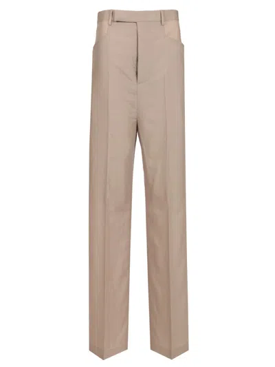 RICK OWENS SILK CHARMEUSE TROUSERS