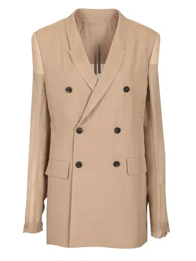 Rick Owens Silk Chiffon Blazer