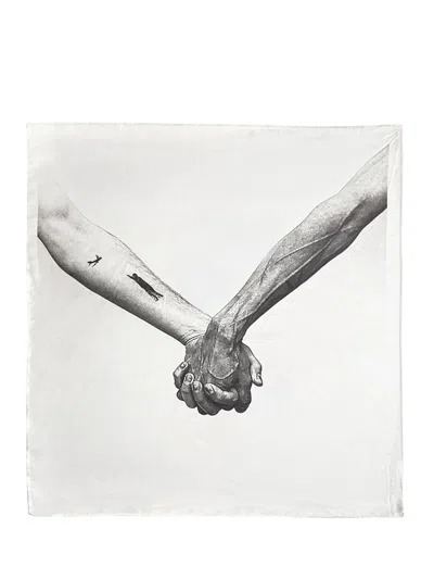 Rick Owens Silk Handkerchief Hats White