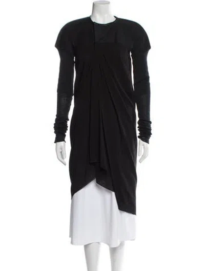 Pre-owned Rick Owens Silk Jacket In Black