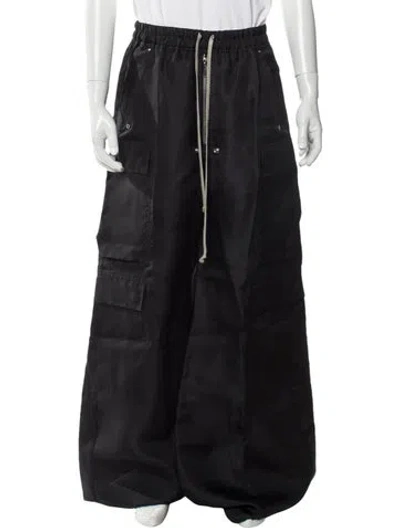 Pre-owned Rick Owens Silk Joggers In Black
