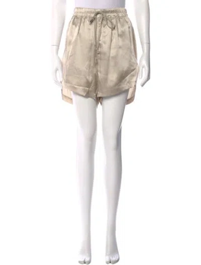 Pre-owned Rick Owens Silk Knee-length Shorts In Gray