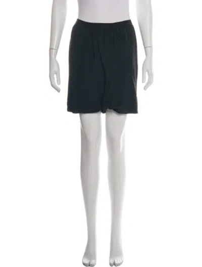 Pre-owned Rick Owens Silk Mini Shorts In Black