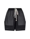 Rick Owens Silk Shorts In Black
