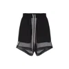 Rick Owens Silk Shorts Women In Black