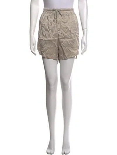 Pre-owned Rick Owens Silk Wide Leg Pants In Neutrals
