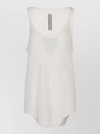 Rick Owens Silk Wool Long Sleeve Camisole In Neutral