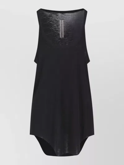 Rick Owens Silk Wool Long-sleeve Camisole In Black