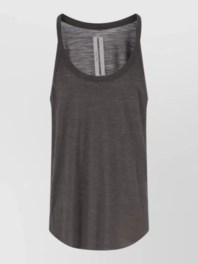 Rick Owens Silk Wool Sleeveless Tank Top In Multi