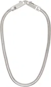 Rick Owens Silver Concordians Snake Keychain