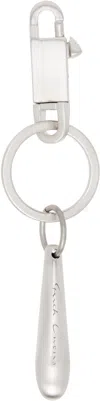 Rick Owens Silver Concordians Teardrop Keychain
