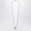 Rick Owens Silver Cunt Necklace In Metal