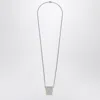 Rick Owens Silver Cunt Necklace In Metal Men