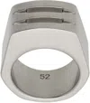 Rick Owens Silver Grill Ring In 128 Palladio