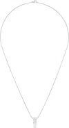 Rick Owens Silver Hollywood Mini Trunk Charm Necklace In 128 Palladio
