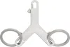 Rick Owens Silver Hollywood Small Cerberus Keychain