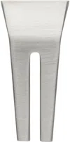 Rick Owens Silver Open Trunk Single Earring In 128 Palladio