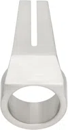 Rick Owens Silver Porterville Open Trunk Ring In 128 Palladio