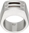 Rick Owens Silver Porterville Thumb Grill Ring In 128 Palladio