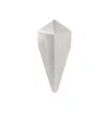 Rick Owens Silver Pyramid Single Earring In White