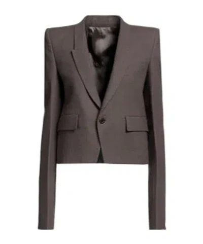 Rick Owens Simple And Tailored Suit In Black