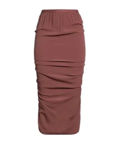 Rick Owens Simple Pencil Skirt In Red
