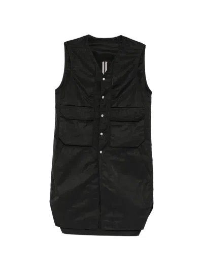 Rick Owens Simplified Blixa Vest In Black