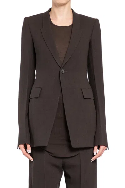 Rick Owens Single-breasted In Grey