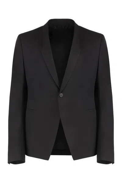 RICK OWENS RICK OWENS SINGLE-BREASTED ONE BUTTON JACKET