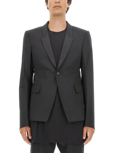 RICK OWENS SINGLE-BREASTED TAILORED JACKET