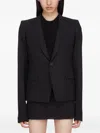 Rick Owens Single-button Blazer In Black