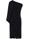Rick Owens Single-sleeve Mini Dress In Black