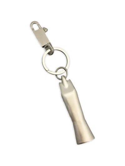 Rick Owens Sister Keyring In Neutral