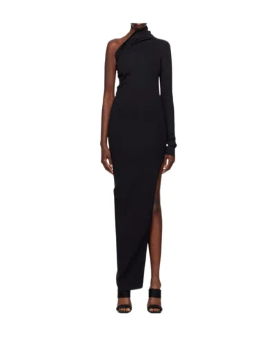 Rick Owens Sivaan Ziggy One-shoulder Dress In Black