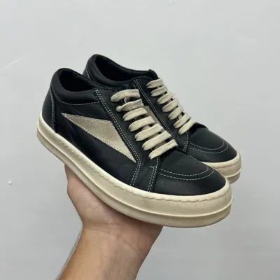 Pre-owned Rick Owens Size 32 -  Vintage Vans Sneakers Black Pearl