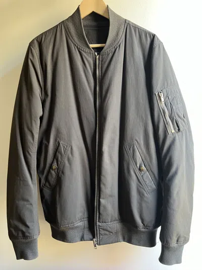 Pre-owned Rick Owens Size 52 Fw14 Down Bomber In Dark Dust