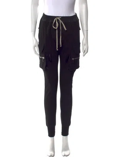 Pre-owned Rick Owens Skinny Leg Pants In Black