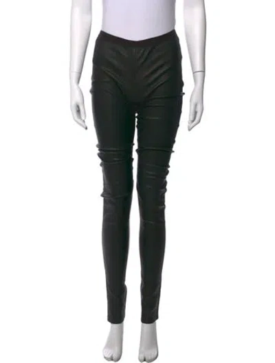 Pre-owned Rick Owens Skinny Leg Pants In Black