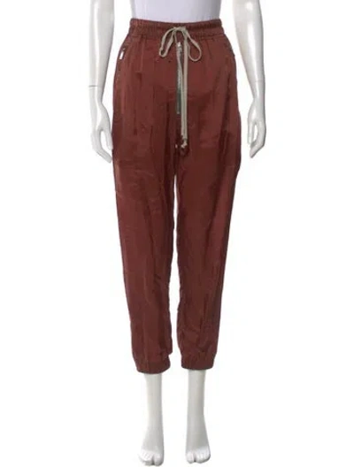 Pre-owned Rick Owens Skinny Leg Pants In Brown