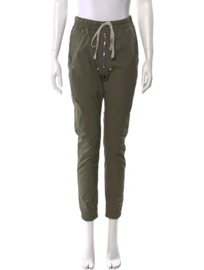 Pre-owned Rick Owens Skinny Leg Pants In Green
