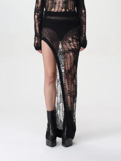 Rick Owens Skirt  Woman Color Black In Schwarz