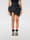 Rick Owens Women's Porterville Draped Mini Skirt In Schwarz