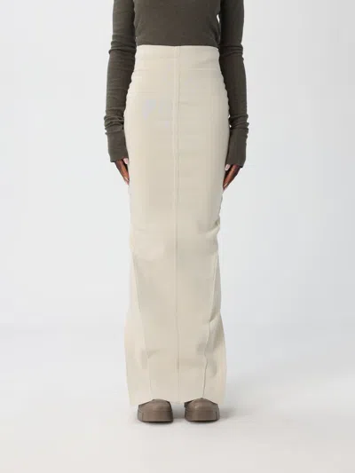 RICK OWENS SKIRT RICK OWENS WOMAN COLOR IVORY,G91048044