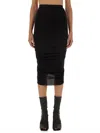 Rick Owens Sheath Midi Skirt