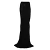 Rick Owens High-waisted Floor-length Skirt With Seam Detailing